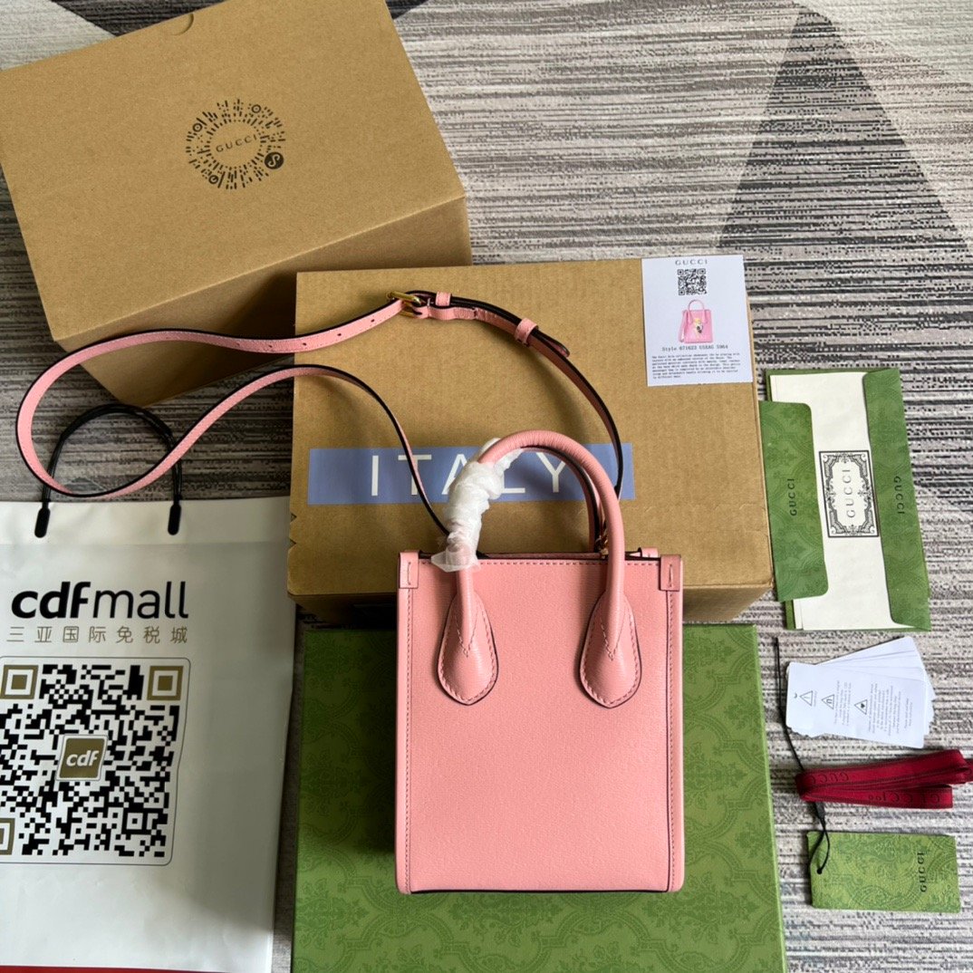 gg Bananya Print Mini Tote Bag Pink For Women, Women’s Bags 7.9in/20cm gg 671623 U5XAG 5964