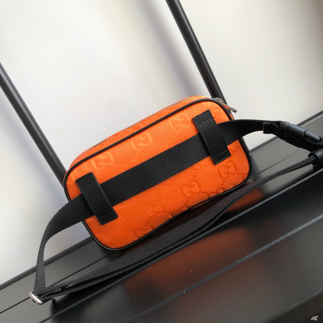 gg Off The Grid Belt Bag Orange gg ECONYL® For Men 9.5in/24cm gg