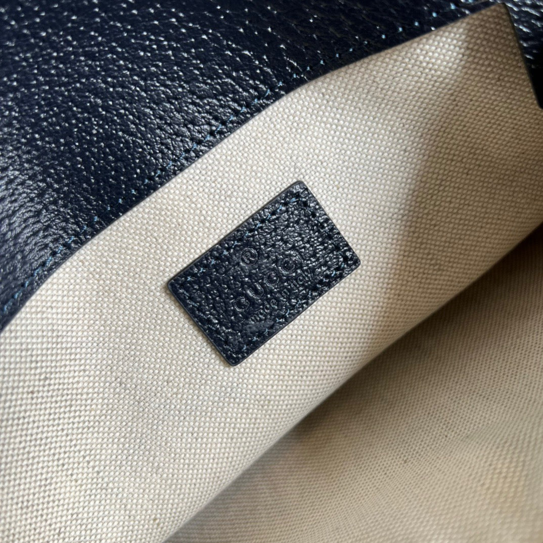 gg Ophidia Belt Bag Beige And Blue gg Supreme Canvas For Men 8.7in/22cm gg 674081 96IWN 4076