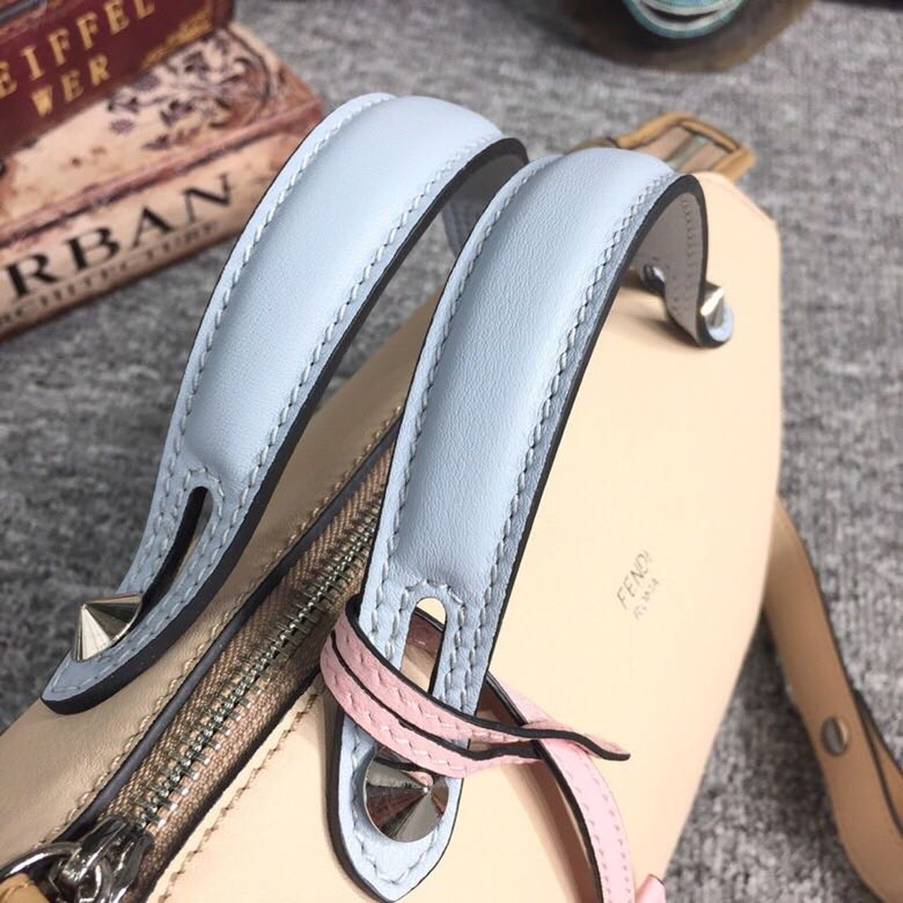 FI By The Way Medium Bag Beige For Women, Women’s Handbags, Shoulder And Crossbody Bags 10.6in/27cm FF 8BL1461