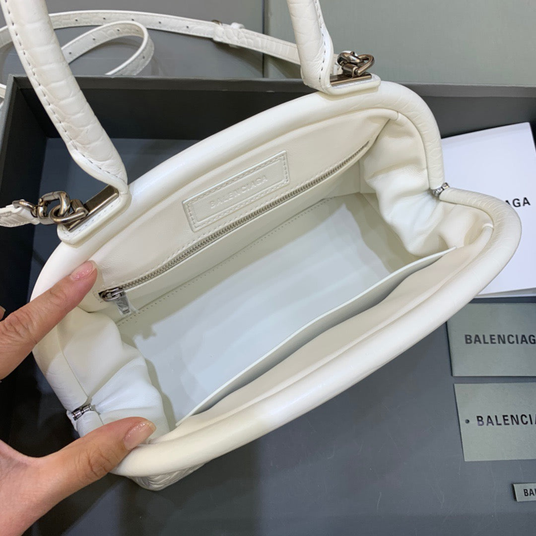 Balen Small Editor Bag In White, For Women, Bags 13in/33cm