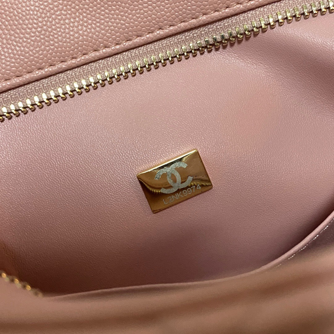 ChanelMedallion Tote Gold Hardware Caviar PiNike For Women, Women’s Handbags, Shoulder Bags 15.6in/32cm