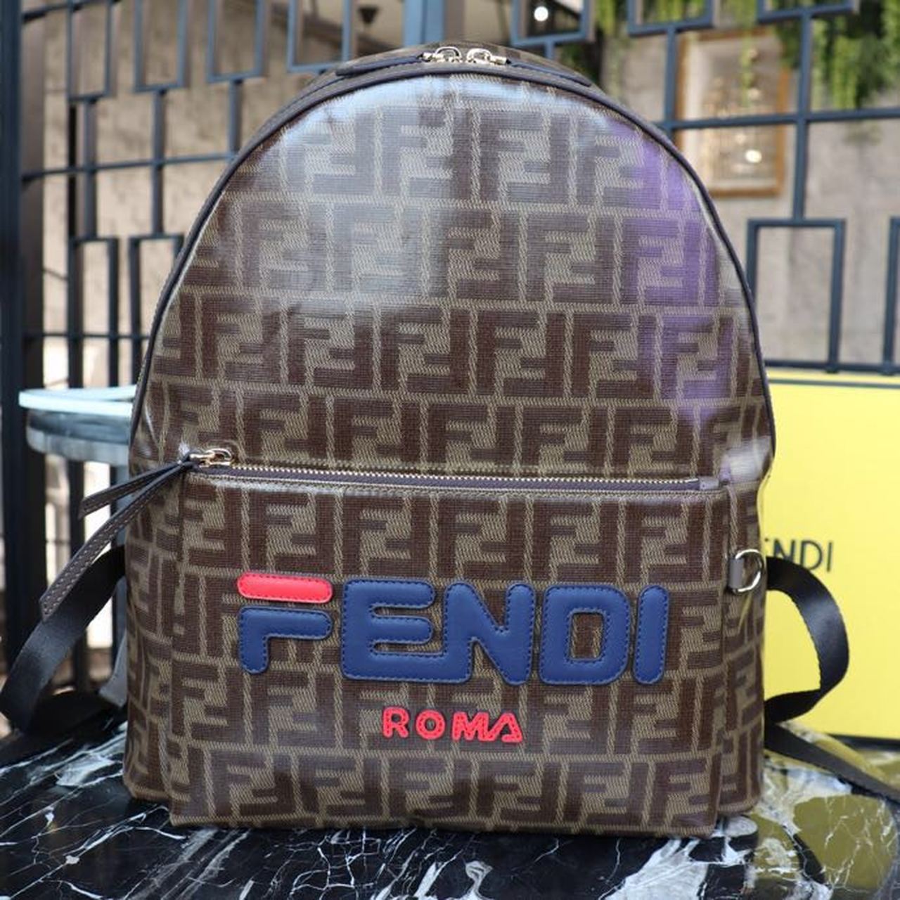 FI Mania Backpack Brown For Women/Men, Women’s/Men’s Bags 14.5in/37cm FF 7VZ042A5N7F15HG