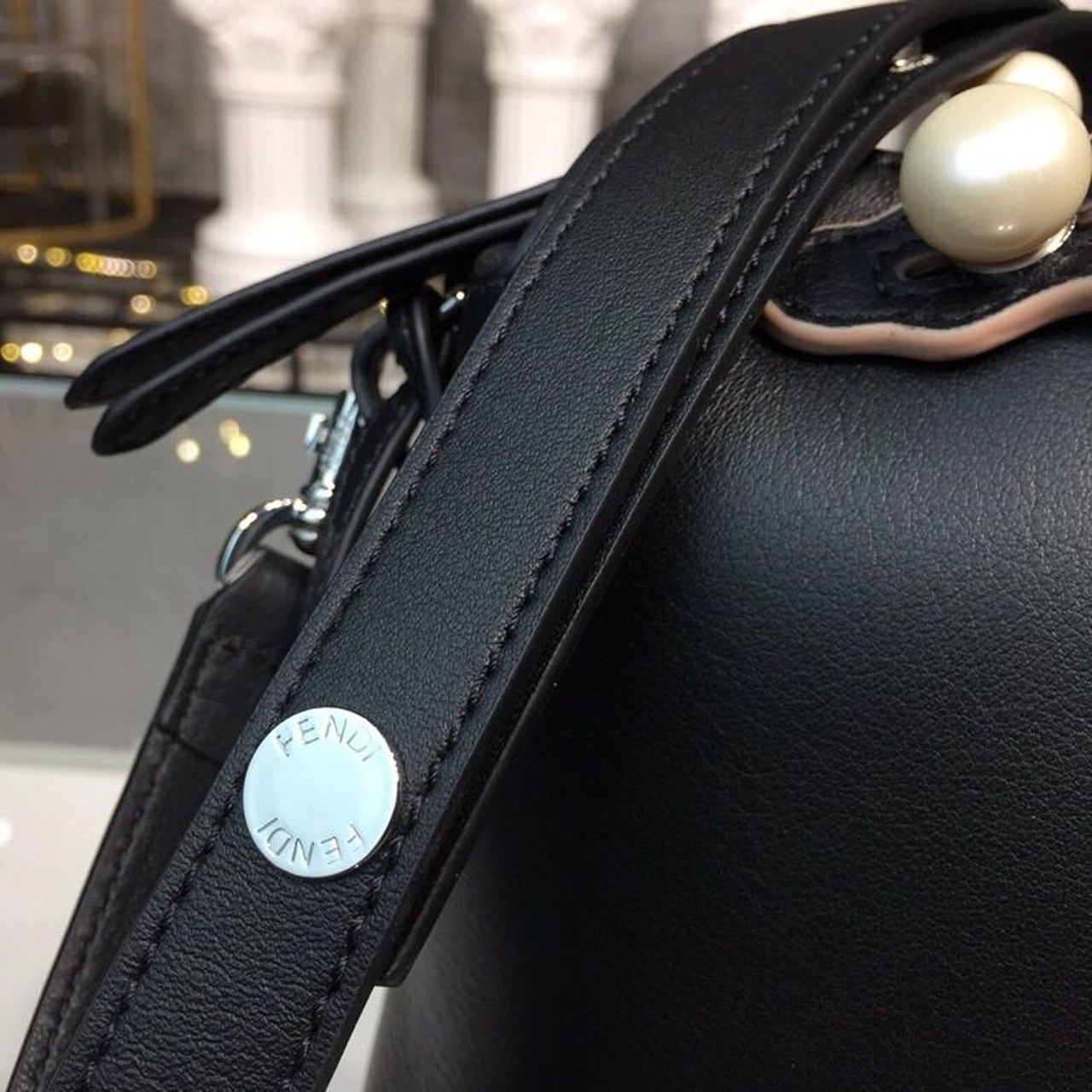 FI By The Way Studded Bag 11in/28cm Black For Women