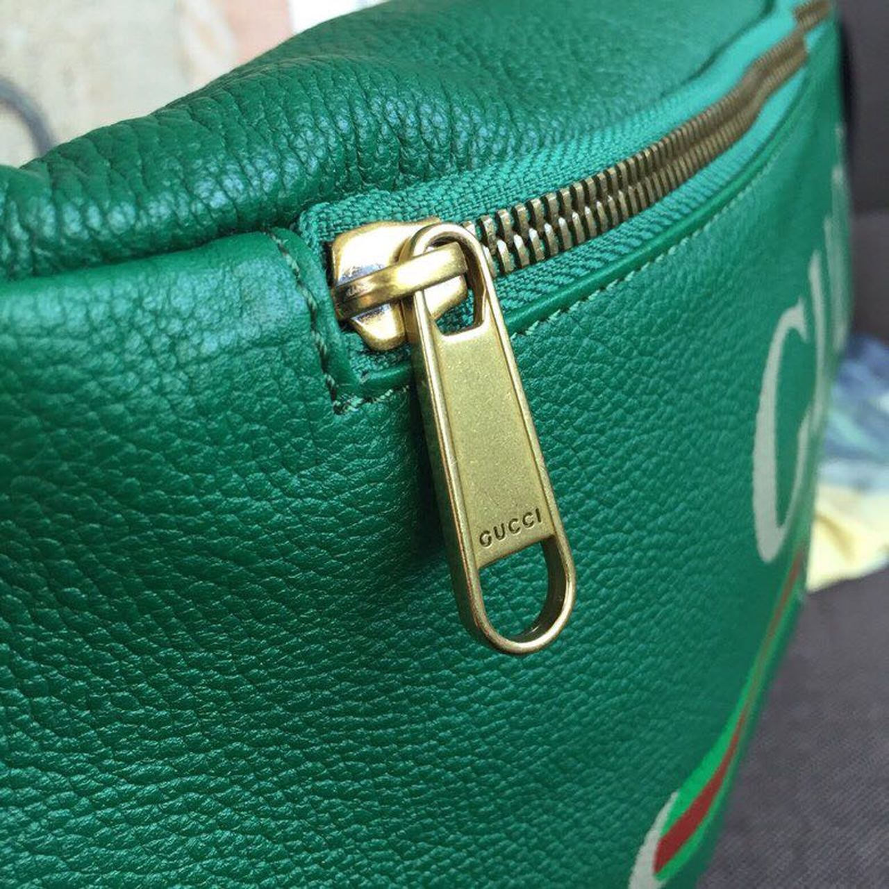 gg Print Waist Belt Bag Green For Women And Men 15in/39cm gg 530412