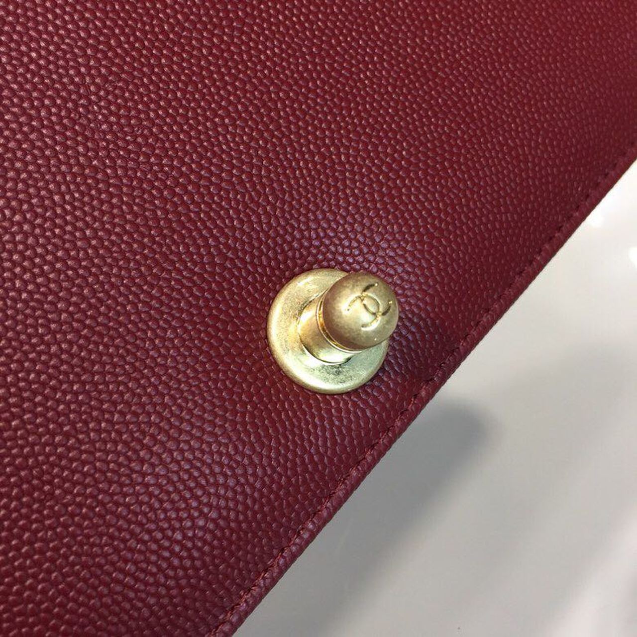 CHL Boy Handbag Gold Toned Hardware Burgundy For Women, Women’s Bags, Shoulder And Crossbody Bags 9.8in/25cm A67086