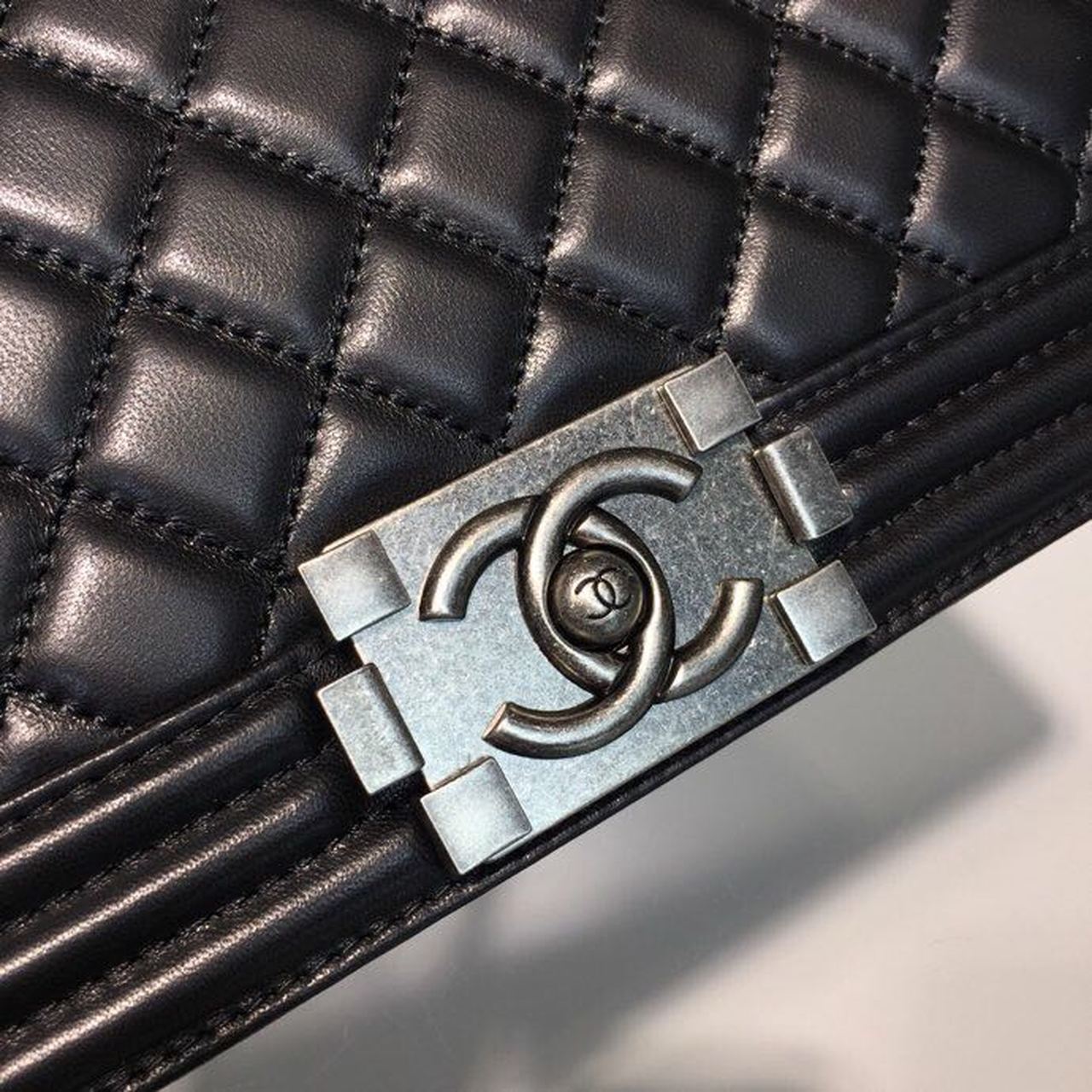 CHL Boy Handbag Silver Hardware Black For Women, Women’s Bags, Shoulder And Crossbody Bags 9.8in/25cm A67086