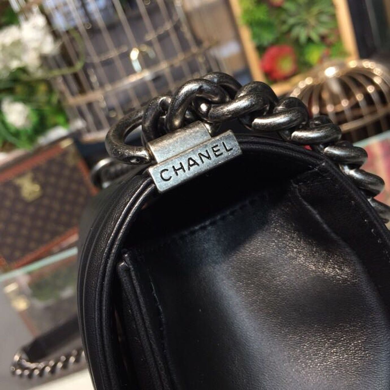 CHL Boy Handbag Silver Hardware Black For Women, Women’s Bags, Shoulder And Crossbody Bags 9.8in/25cm A67086