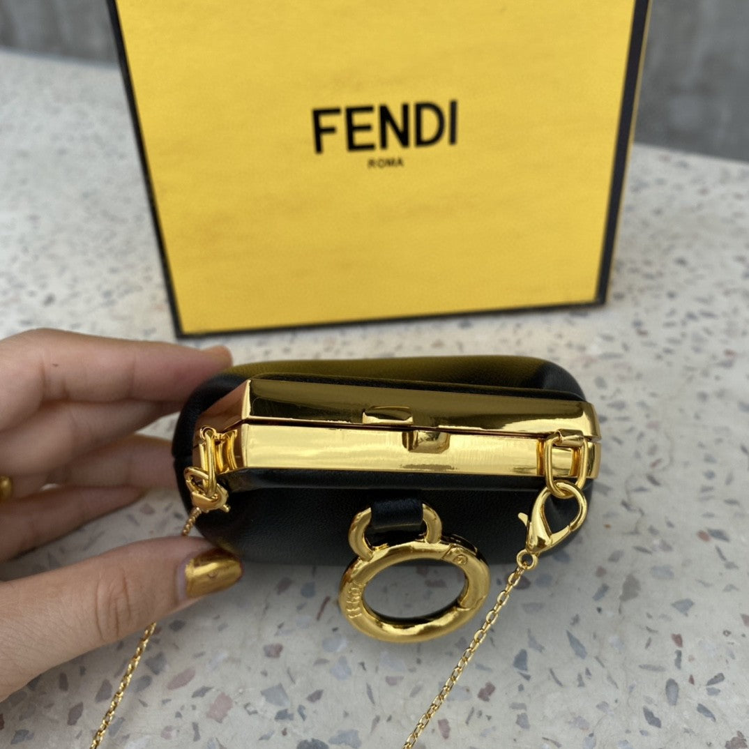 FI Nano First Charm Black Bag For Woman 10cm/4in