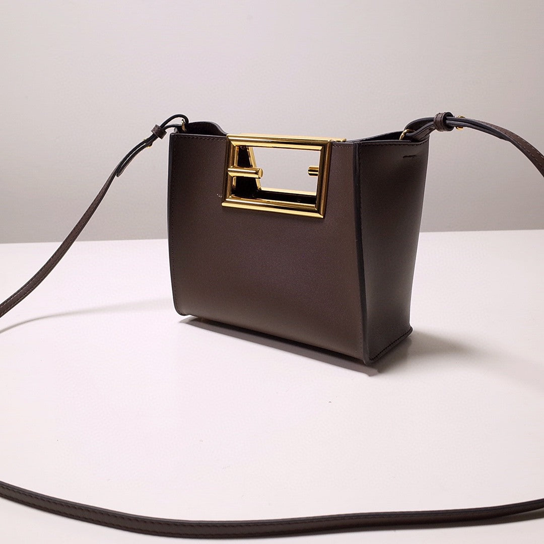 FI Way Small Dark Grey Bag For Woman 17.5cm/7in