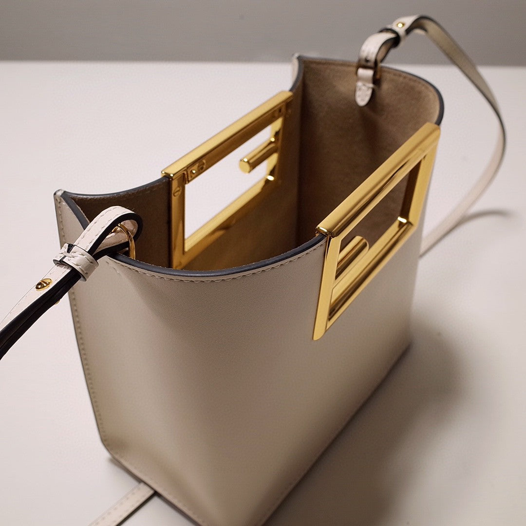 FI Way Small White Bag For Woman 17.5cm/7in