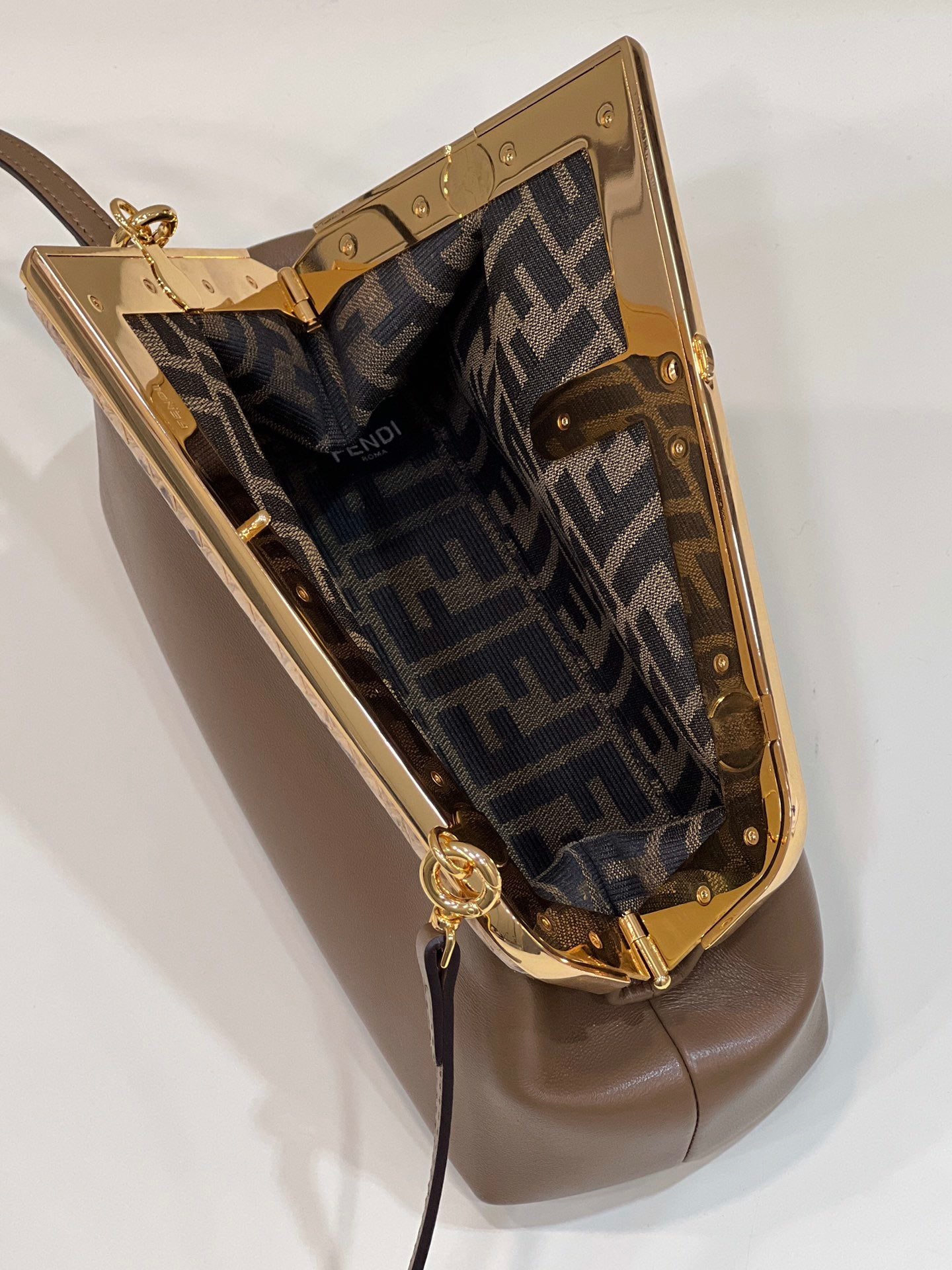 FI First Small Dark Brown For Women, Women’s HandBags, Shoulder And Crossbody Bags 10.2in/26cm FF 8BP129
