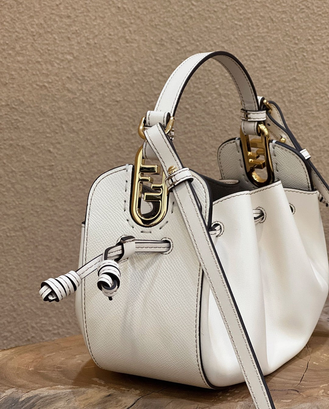 FI Pomodorino White Mini Bag For Woman 17cm/6.5in 8BS059AHWUF0VWM