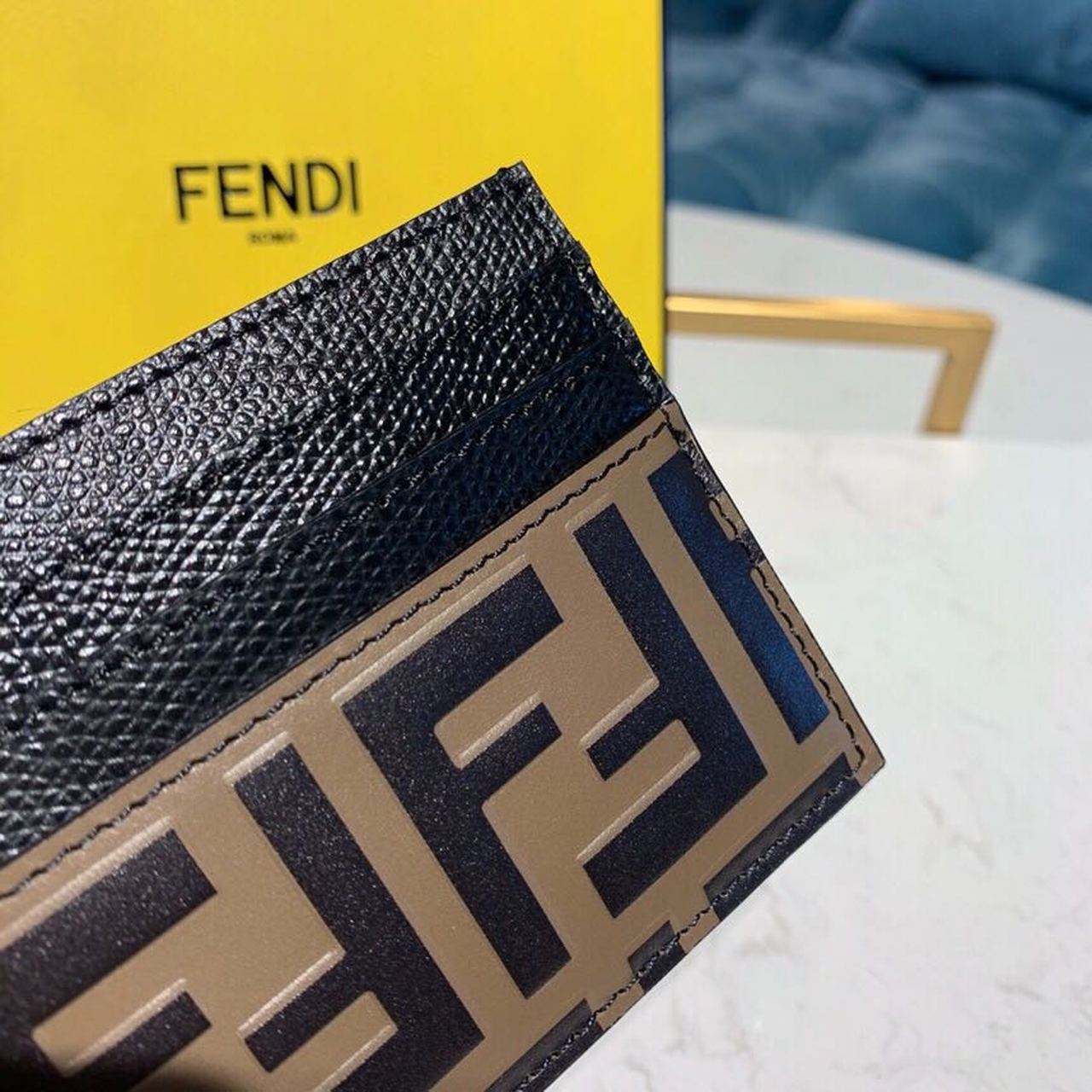 FI Card Holder Black For Women, Women’s Wallet 3.9in/10cm FF 8M0269