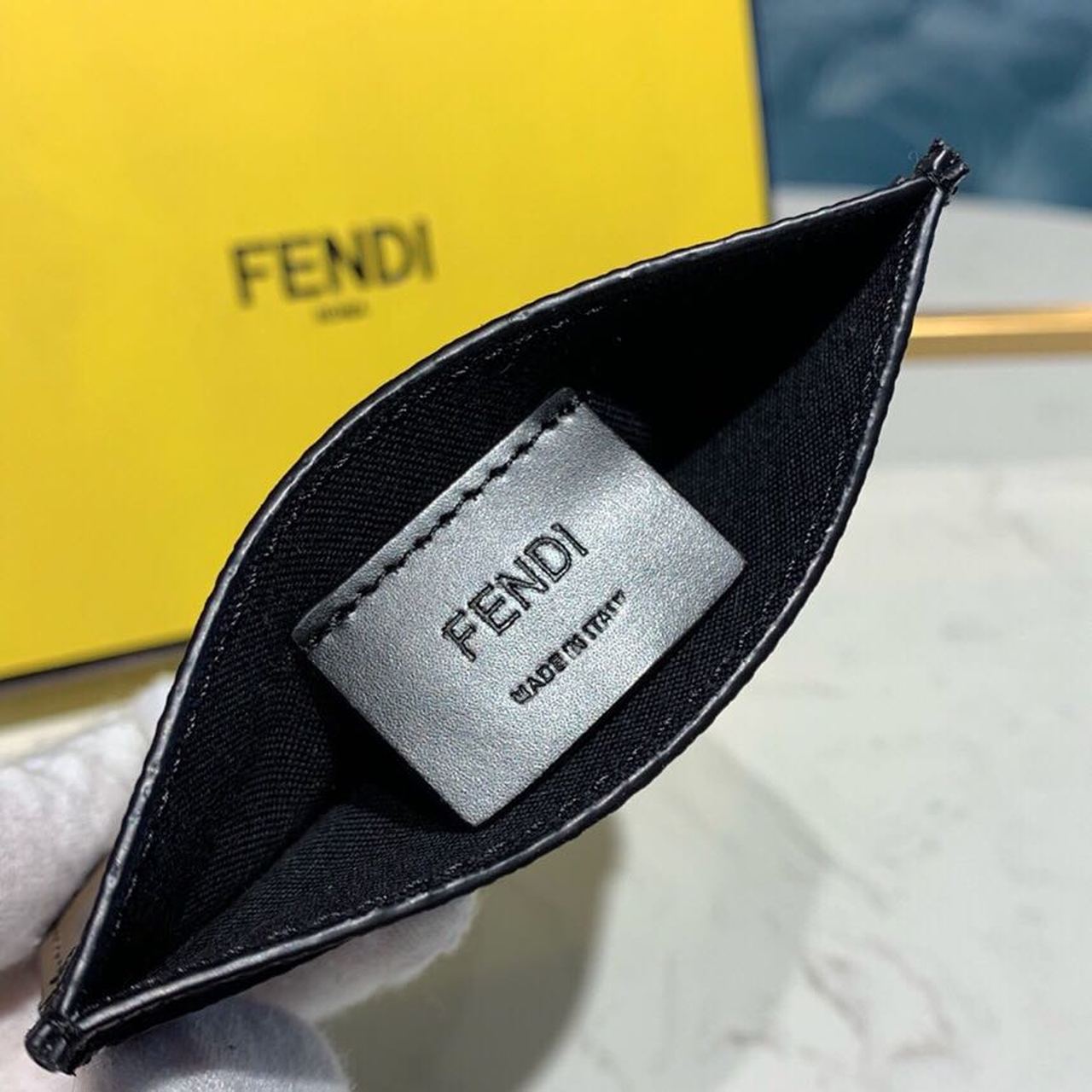FI Card Holder Black For Women, Women’s Wallet 3.9in/10cm FF 8M0269