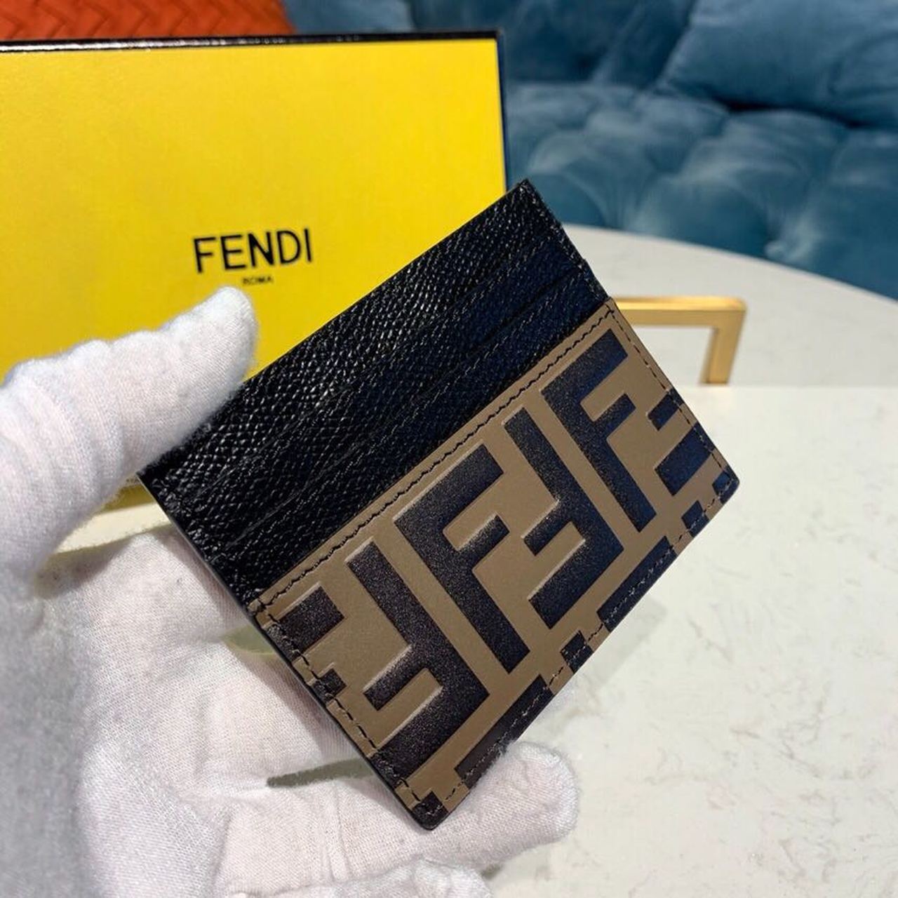 FI Card Holder Black For Women, Women’s Wallet 3.9in/10cm FF 8M0269