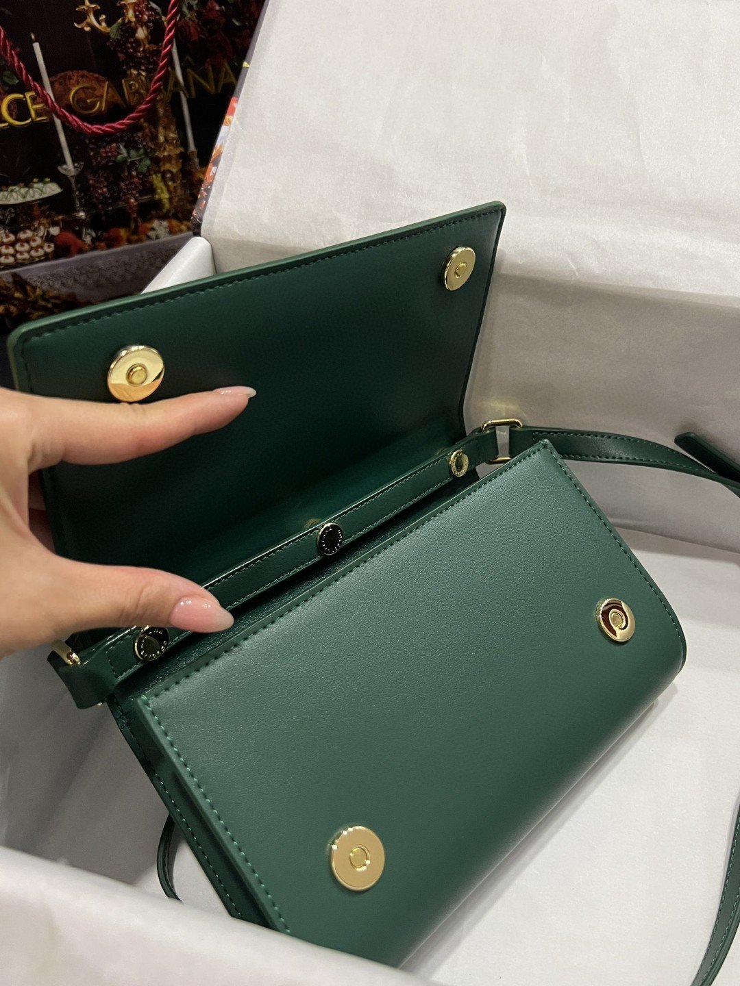 DG 3.5 Clutch Green For Women 8.3in/21cm DG