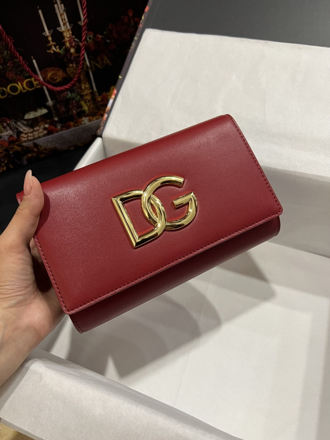 DG 3.5 Clutch Burgundy For Women 8.3in/21cm DG