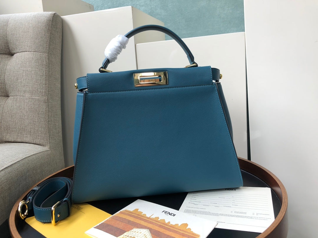 FI Handle Bag Blue For Woman 12.6in/32cm