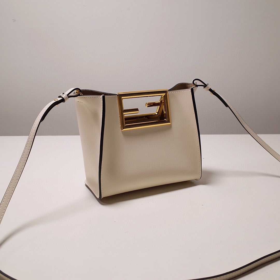 FI Way Small White Bag For Woman 17.5cm/7in