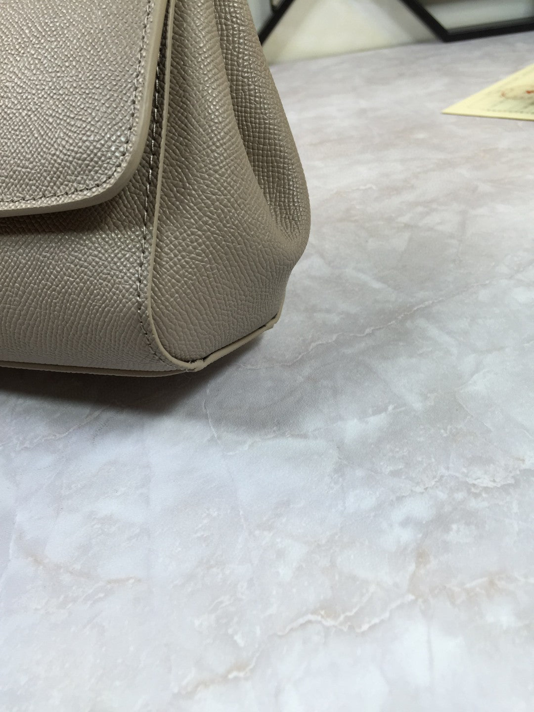 DG Medium Sicily Handbag In Dauphine Grey For Women 10.2in/26cm DG BB4347A100187195