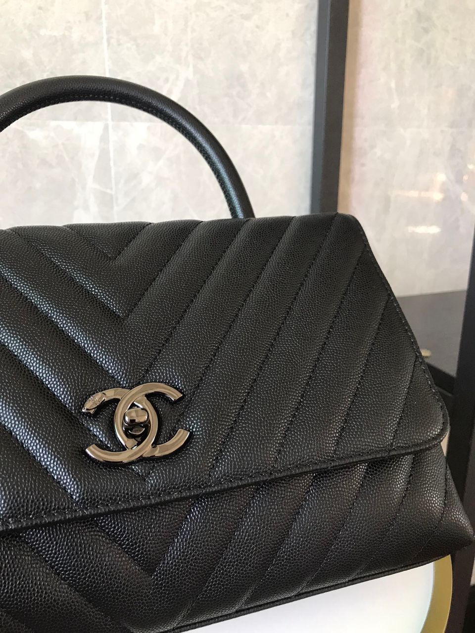 ChanelMaxi Flap Bag Black For Women 11.4in/29cm