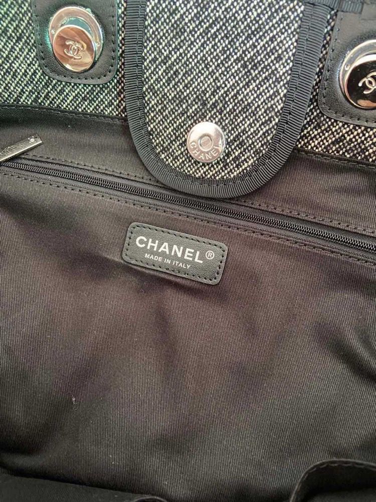ChanelLarge Shopping Tote Bag Grey For Women, Women’s Handbag, Shoulder Bags 15in/38cm