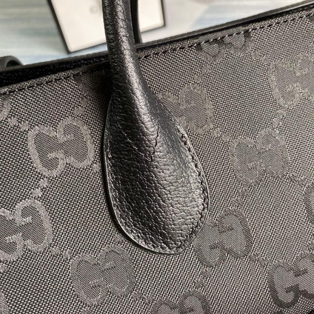 gg Off The Grid Tote Bag Black gg Nylon For Women 17in/43cm gg 630353 H9HAN 1000