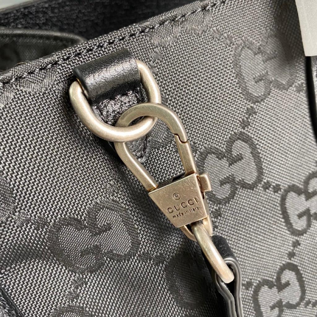 gg Off The Grid Tote Bag Black gg Nylon For Women 17in/43cm gg 630353 H9HAN 1000