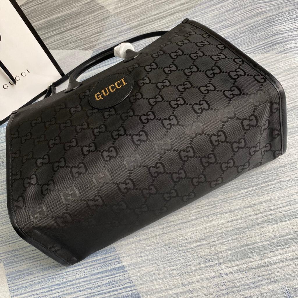 gg Off The Grid Tote Bag Black gg Nylon For Women 17in/43cm gg 630353 H9HAN 1000
