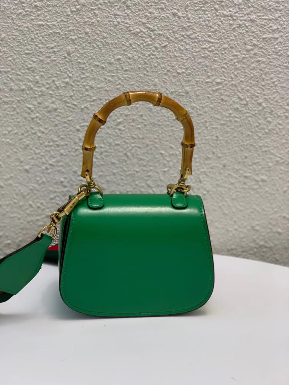gg Bamboo 1947 Small Top Handle Bag Green For Women 8.3in/21cm gg 675797 10ODT 3384