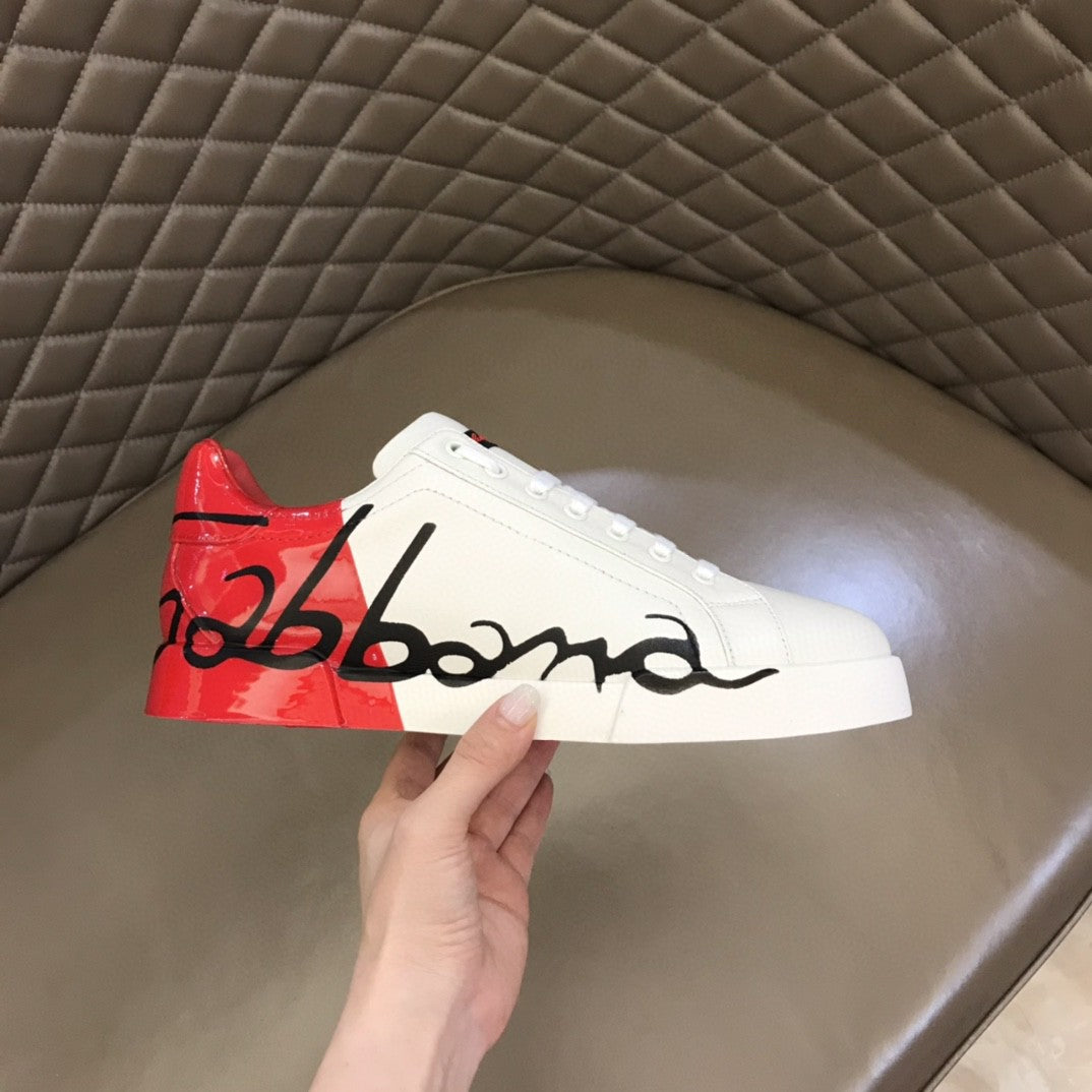 DG Portofino Sneakers White/Red For Men DG Shoes
