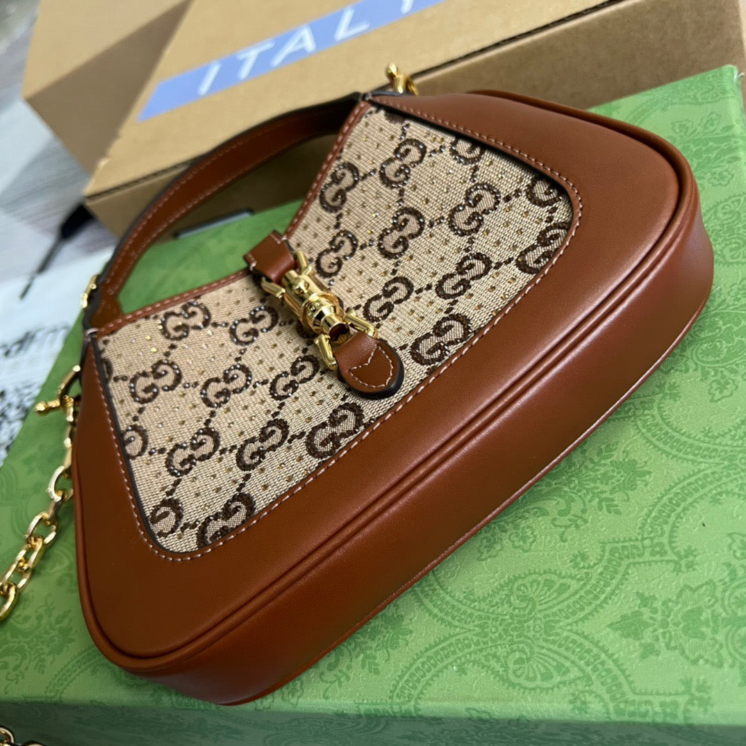 gg Jackie 1961 Mini gg Shoulder Bag Beige For Women, Women’s Bags 7.5in/19cm gg 675799 21HRG 2687