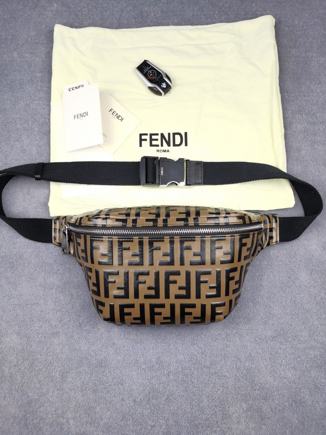 FI Belt Bag Brown For Men, Men’s Bags 18.1in/46cm FF 7VA434A5PJF0H3C
