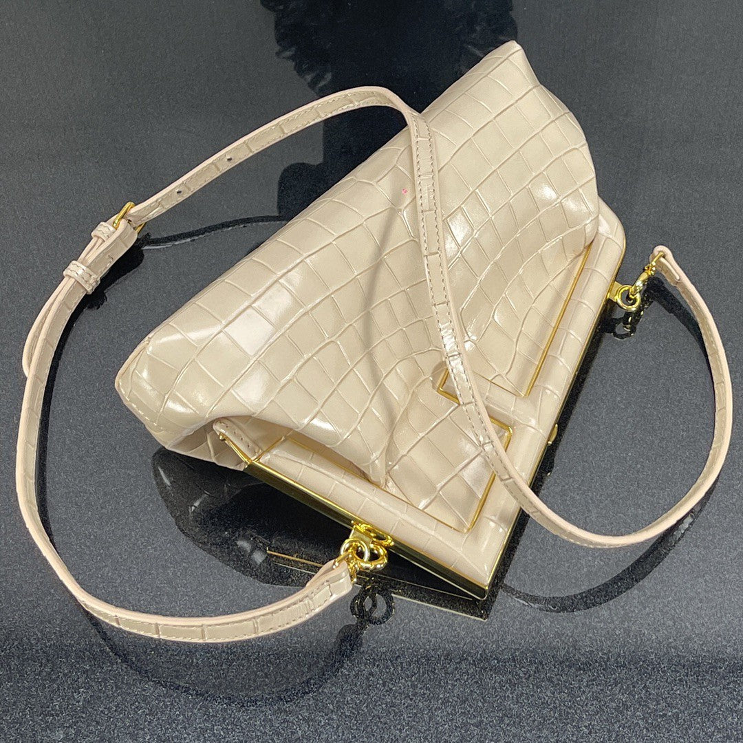 FI First Small White Crocodile Bag For Woman 26cm/10in