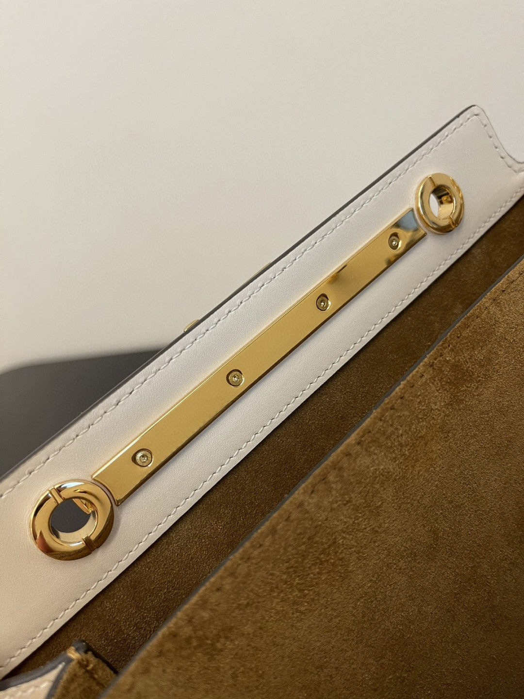 FI Touch White with Snakeskin Detail Bag For Woman 19cm/7.5in