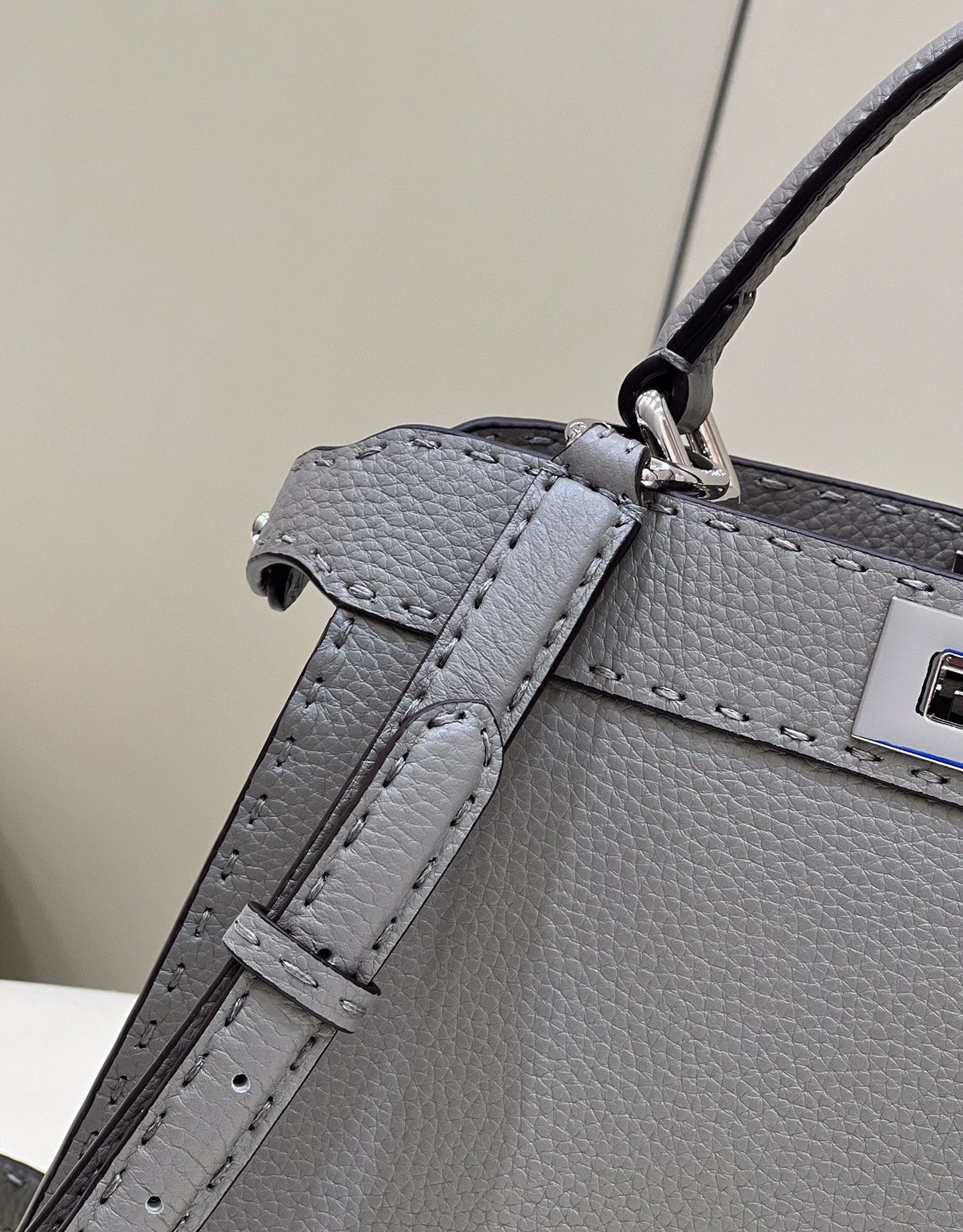 FI Peekaboo ISeeU Medium Gray For Women, Women’s Handbags, Shoulder Bags 13.1in/33.5cm FF