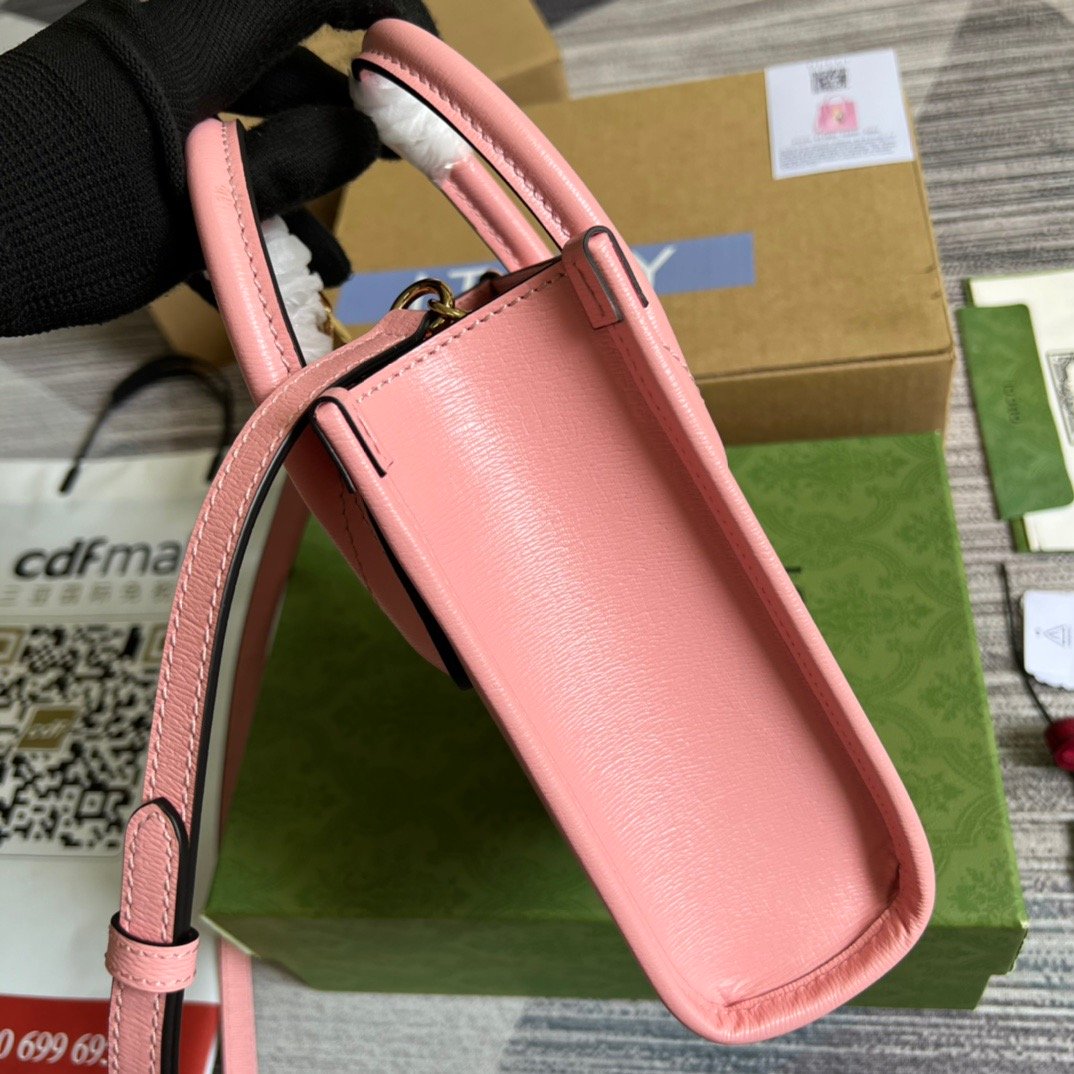 gg Bananya Print Mini Tote Bag Pink For Women, Women’s Bags 7.9in/20cm gg 671623 U5XAG 5964
