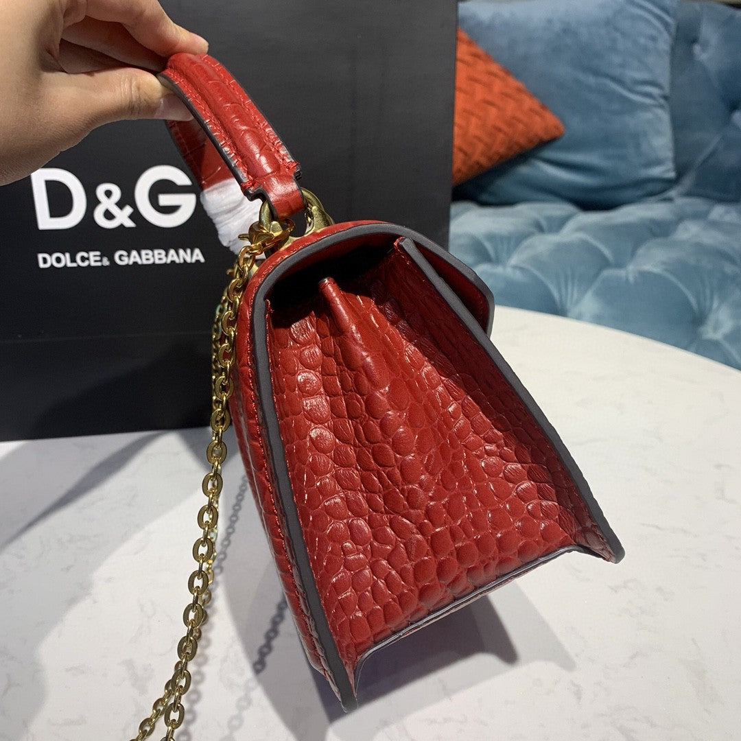 DG Small Devotion Bag Red For Women 7.5in/19cm DG