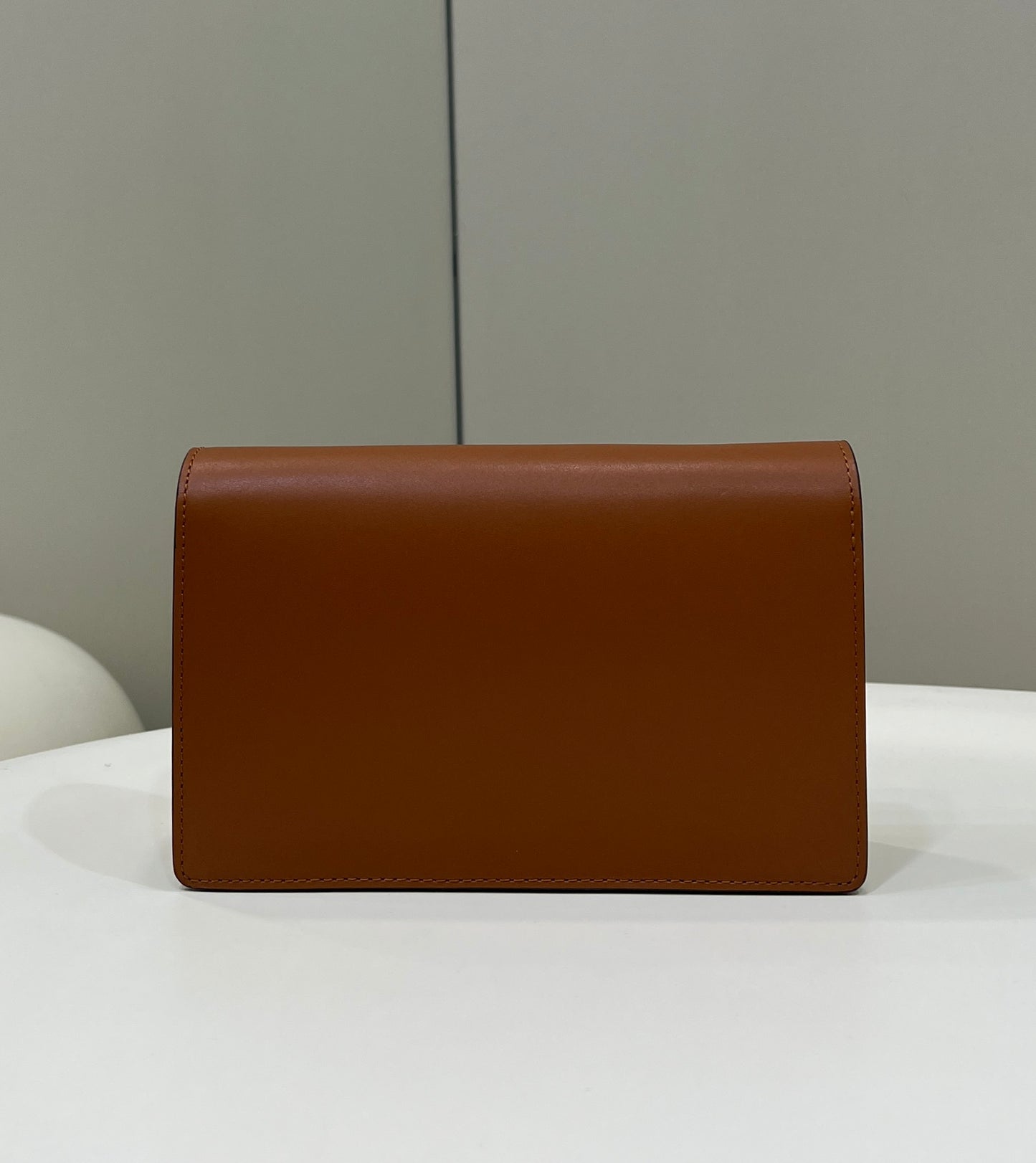 FI Wallet On Chain Mini Brown Bag For Woman 13.5cm/5.5in