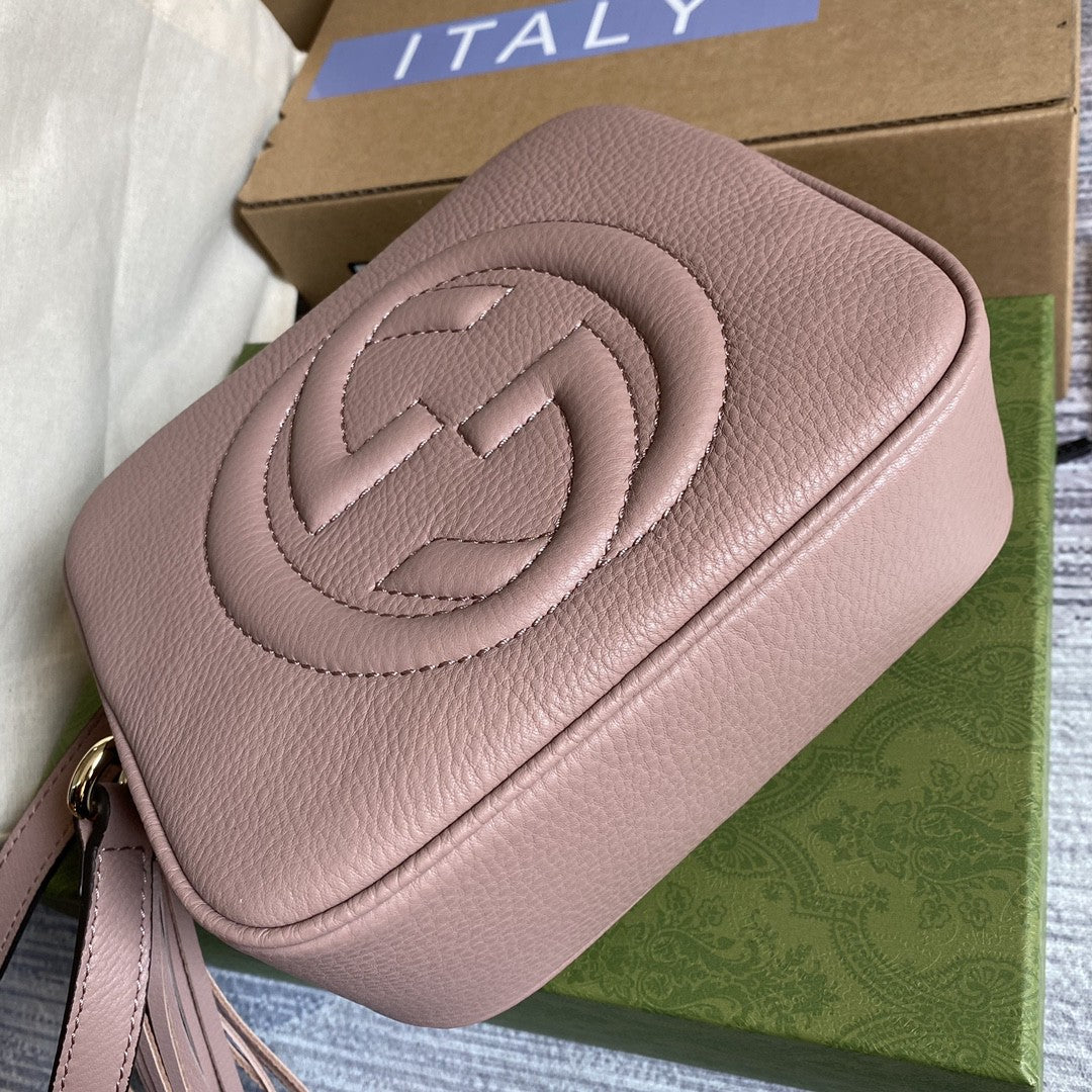 gg Soho Small Disco Bag Dust Pink For Women, Women’s Bags, Shoulder And Crossbody Bags 8in/21cm gg 308364