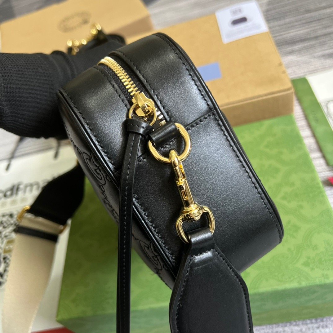 gg Matelasse Shoulder Bag Black For Women, Women’s Bags 8.5in/22cm gg 702234 UM8HG 1046