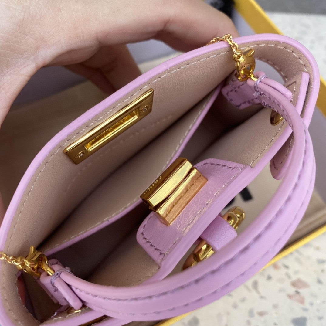 FI Nano Peekaboo Charm Crossbody Pink Bag For Woman 12cm/4.5in