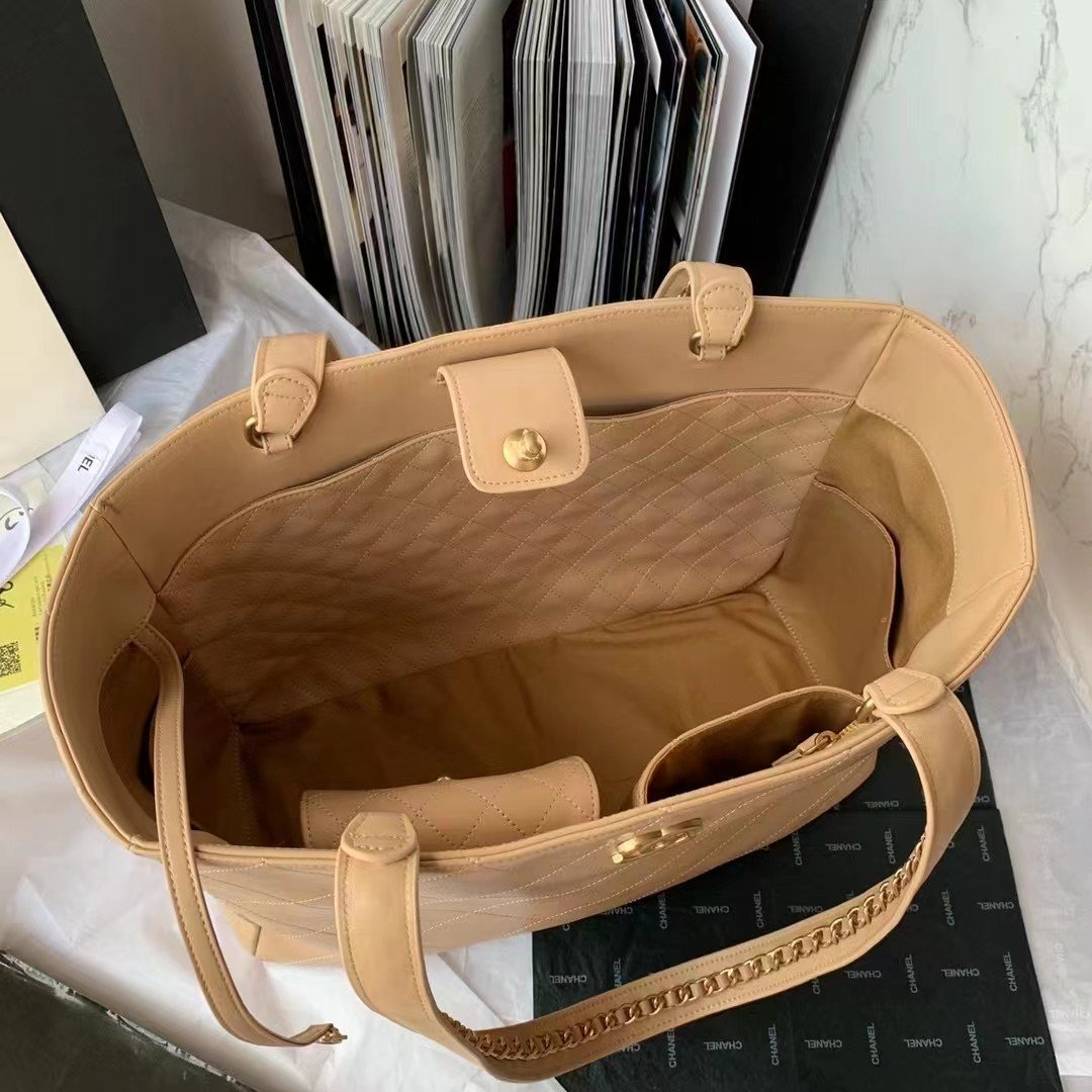 ChanelShopping Bag Beige For Women, Women’s Bags 14.4in/37cm