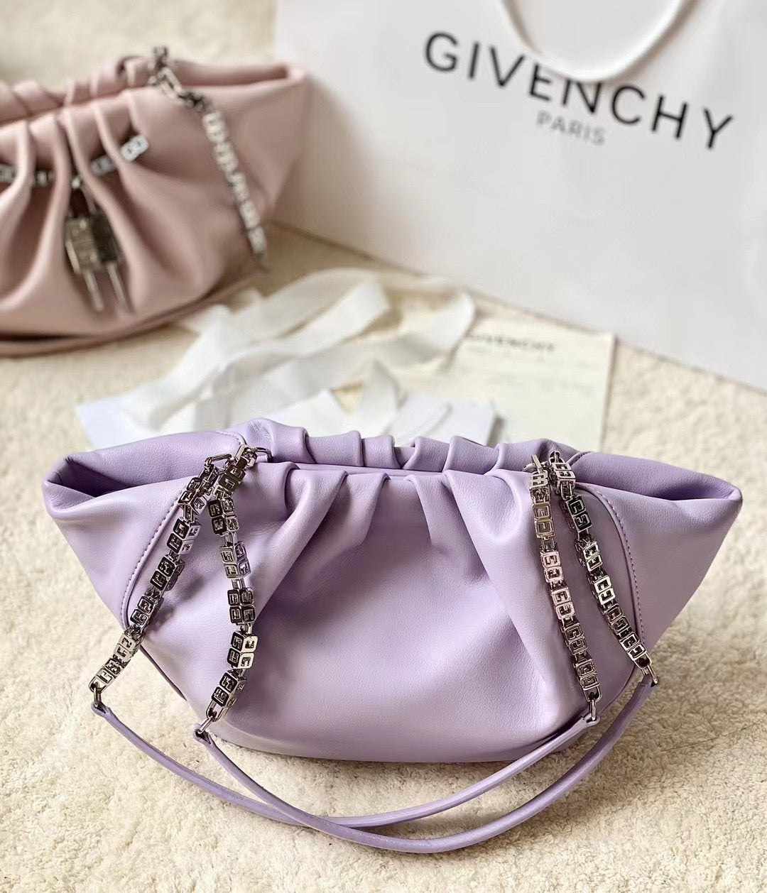 gv Small Kenny Bag Mauve For Women, Handbags, Shoulder Bags 12.6in/32cm GVC BB50MJB1DZ-541