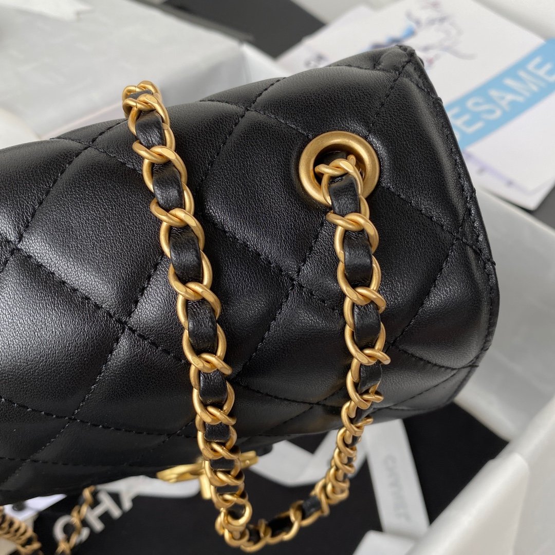ChanelMini Flap Bag Black For Women, Women’s Bags 6.7in/17cm
