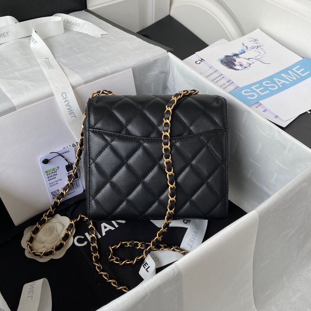 ChanelMini Flap Bag Black For Women, Women’s Bags 6.7in/17cm