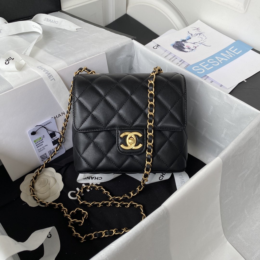 ChanelMini Flap Bag Black For Women, Women’s Bags 6.7in/17cm