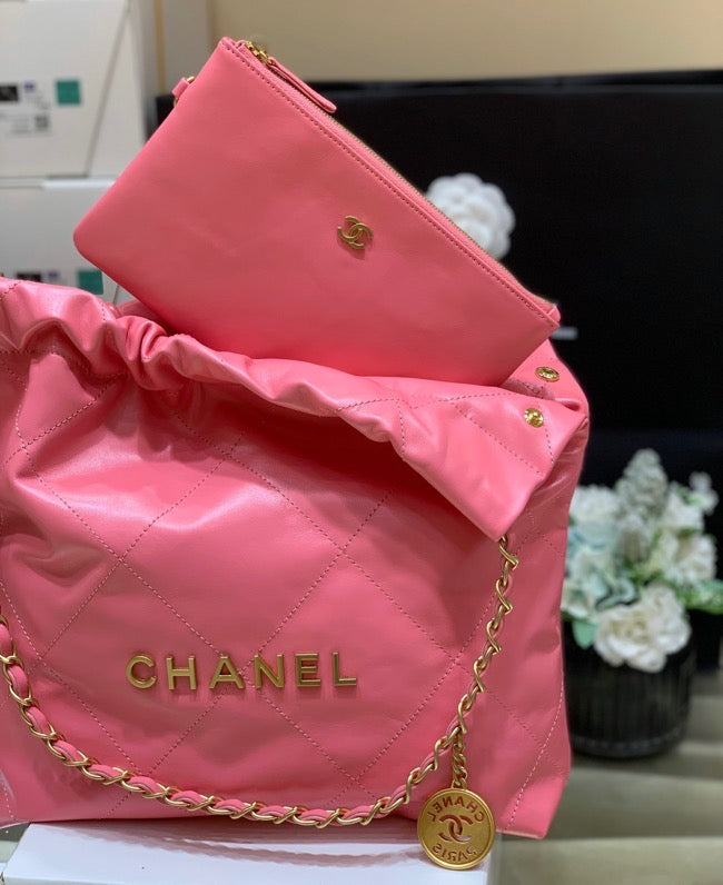 CHL 22 Handbag Coral PiNike For Women 14.4 in/37cm AS3261 B08037 NH621