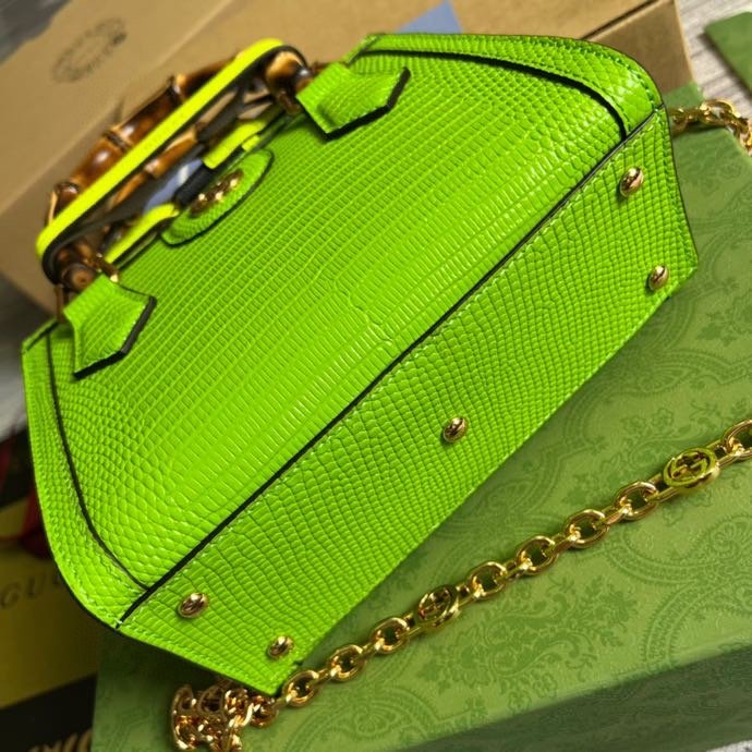 gg Lizard Mini Tote Bag Yellow For Women, Women’s Bags 7.9in/20cm gg